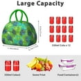 thumbnail image 4 of Insulated Lunch Bag Women, Reusable Green Watercolor Sea Turtles Tote Lunch Box, Leakproof Cooler Lunch Bags for Work Office Travel Picnic, 4 of 4