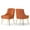 Orange, variant on SEYNAR Modern Upholstered Pleated Velvet Dining Chairs Set of 2 Side Chair for Living Room,Orange