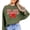 Army Green Sweatshirt, variant on Trendy Bulldogs Sweatshirt for Women and Youth Girls Red Bow School Football Team Spirit Sweater Sand Sweatshirt Adult Small