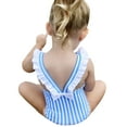 thumbnail image 3 of EGNMCR Kids Toddler Infant Baby Girl Swimsuit One Piece Ruffle Swimwear Bathing Suits Hawaiian Beach Wear Holiday Clothes Summer, 3 of 9