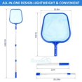 thumbnail image 4 of YouLoveIt Swimming Pool Cleaning Tools Kit Vacuum Cleaner Kit Portable Cleaning Tool Accessories Pool Skimmer Net for Above Ground Pools, Spas, Ponds, 4 of 8