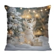 thumbnail image 2 of CaiYueKe Christmas Pillow Cover Holiday Decor Santa Snowman Reindeer Festive Throw Pillowcase Soft Living Room Bedroom Couch Seasonal Home Decorations, 2 of 7