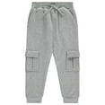 thumbnail image 2 of Stitch Stone Boys 3 Pack CVC Fleece Joggers, Soft, Comfortable, Durable Sweatpants for Active Kids HGREY, Sizes 4/5, 2 of 4