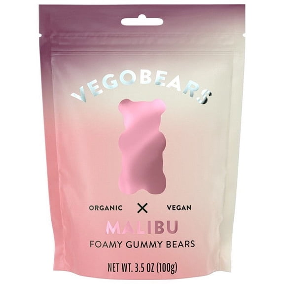 Candy People - Vego Bears - Malibu - Foamy Gummies 3.5oz. Bag