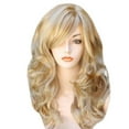 thumbnail image 3 of Beauty Under $15 Blonde Wigs Wavy Curly Long Heat Fiber Costume Party Wigs For Women Gold-A, 3 of 5