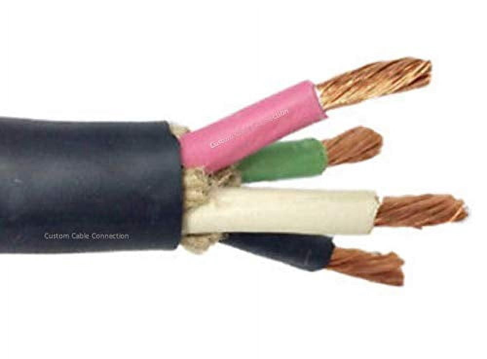 20 Foot - SJOOW 16 AWG 4 Conductor 300V Portable Power Cable - 20 Foot Roll in a Bag