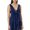 06-Blue1213, variant on XIAONU Tie Front Mini Dress For Women Sleeveless V Neck Loose Cover Up Casual Beach Dress