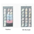 thumbnail image 3 of VerPetridure Wall-Mounted Underwear Storage Bag 30 Grid Gray Underwear Hanging Organizer Double Side Sock Storage Bag Wall Mounted Wardrobe, 3 of 4