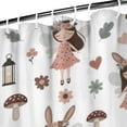 thumbnail image 3 of Forest Fairy Princess Pattern Shower Curtain 72"x84" ,Bathroom Decorative Shower Curtains Set with 12 Hooks,Modern Waterproof Washable Shower Curtain, 3 of 6
