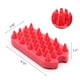 thumbnail image 2 of 2 cepillos para el cuidado de mascotas, cepillo de silicona de doble cara para la caída del pelo (rojo), 2 of 5