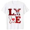 thumbnail image 5 of Love Christmas-ropa Y2k para mujer, Tops Vintage Harajuku para mujer, ropa de calle informal a la moda, camisetas de manga corta con cuello redondo, 5 of 5