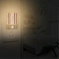 thumbnail image 2 of Yayeee 2-Pack Plug in LED Night Lights with Light Sensors Motion Detectors, Brown Abstract Stripes, 2 of 7