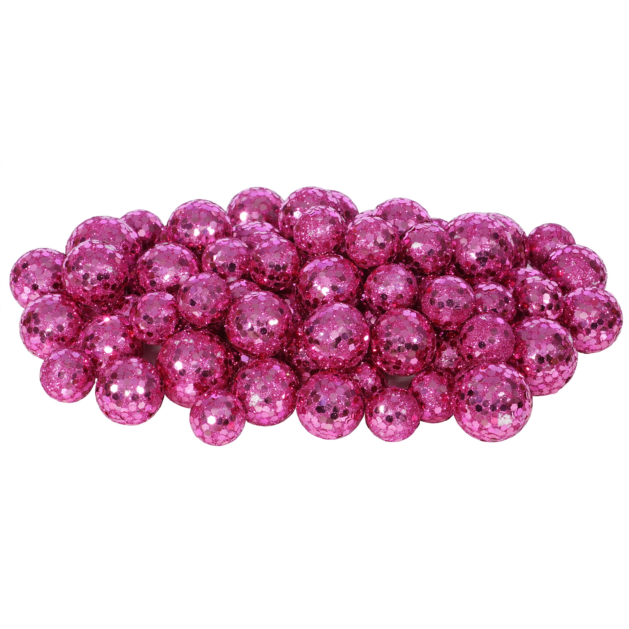 Vickerman 20MM/25MM/30MM Magenta Glitter Styrofoam Ball Christmas
