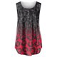thumbnail image 4 of Playeras,Blusas y Tops,Ropa para Mujer Crop Tank Top Camiseta sin mangas de verano para mujer, informal, con volantes, túnica, blusa suelta y cómoda, camisetas (Watermelon Red, M), 4 of 5