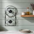thumbnail image 6 of Tuvgenk 3 Tier Pot Lid Holder Rack Wall Mount Cabinet Door Storage Organizer for Pan Covers Kitchen Space Saving Black, 6 of 6