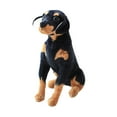 thumbnail image 2 of Juguete de simulación de perro realista y cómodo, colección de estatua de perro de peluche 50cmx35cm, 2 of 9