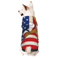 thumbnail image 1 of Balery American Flag And Baseball Sudadera con Capucha para Perros Pequeños – Ropa para Mascotas, Disfraz para Perros y Gatos, Ideal para Fiestas y Cosplay-Small, 1 of 7