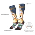 thumbnail image 4 of Masiiu Bluey Print Adult Crew socks, Comfortable Novelty Colorful Patterned, Breathable, Stylish Colorblock for Men Women, 4 of 6