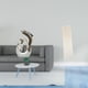 thumbnail image 2 of Lámpara de papel con forma de delfín de cerámica, estatua de arte moderno abstracto, decoración acogedora para sala de estar, soporte de TV, chimenea,, 2 of 8