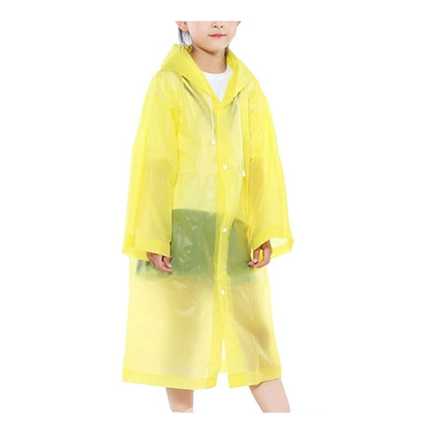 Fiomva Waterproof Kids Raincoat For Children Jacket Student Poncho