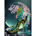 thumbnail image 1 of Cuadros Decorativos Kit de tacones altos de pintura de diamante de taladro con forma especial parcial de bricolaje 5D (YXC580) Wdftyju de costura negro 4 estilos, 1 of 9