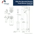 thumbnail image 5 of Belanger SYM001CP Retrofit Shower Head and Hand Shower System, Polished Chrome, 5 of 6
