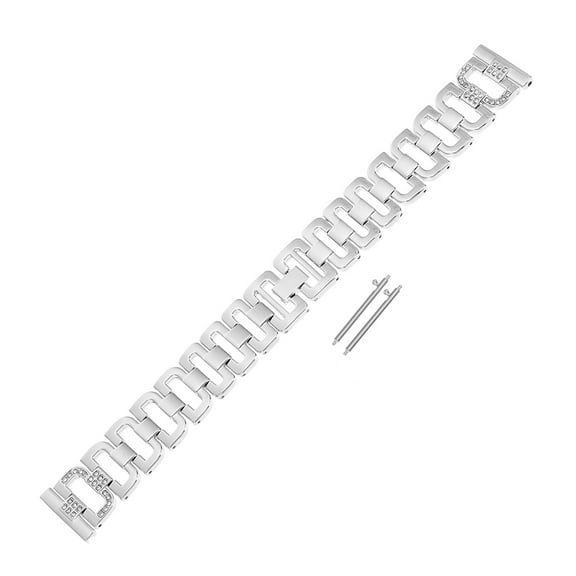 Masteelf Diamond Watch Strap Band Jewelry Wrist Bands for Men Man Miss Silver