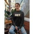 thumbnail image 2 of Hey, Love Women Sweatshirt, Female Medium, 2 of 4