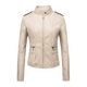 thumbnail image 1 of Chaqueta y abrigo de piel sintética con capucha y manga larga para mujer, color liso, con cremallera, bolsillo, manga larga, a menos que sea chaqueta de piel, traje de locomotora, abrigo de poliéster, 1 of 5