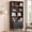 Black, variant on ROGALIS 4 Tier Bookshelf Shelf Wooden Bookcase ,with Storage Cabinet & Adjustable Storage Shelf,Multipurpose Bookshelf for Home Office, Living Room, Walnut