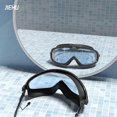 thumbnail image 5 of Gafas de natación antivaho para adultos, impermeables, con montura grande, para nadar y bucear, color blanco antracita, 5 of 5