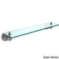 thumbnail image 2 of Astor Place Vanity Glass Shelf  with Beveled Edges - Satin Chrome / 22 Inch, 2 of 5