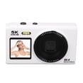 thumbnail image 1 of Cámara Digital Compacta, 5K, 80 MP, UHD, Pantalla Dual, Cámara Compacta Con Zoom De 18X, Enfoque Automático Y Flash, Ideal Para Viajes Y Transmisión En Vivo., 1 of 7