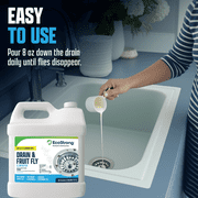 EcoStrong Fruit Fly Drain Treatment, Drain Fly and Gnat Eliminator Gel, 2 Gallon