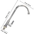 thumbnail image 2 of Generic Vertical Type Kitchen Water Tap Single Cold Faucet Zinc Abs, 2 of 6