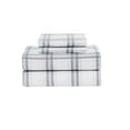 thumbnail image 3 of London Fog Grey Plaid King Flannel Sheet Set, 3 of 4