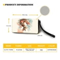 thumbnail image 4 of Renewold Women Wallet with Wrist Strap Zipper Card Holder Mini Wristlet Coin Bag PU Leather Long Clutch Cell Phone Case, Retro Easter Bunny Flower Beige, 4 of 7