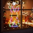 thumbnail image 6 of Easter Rabbit Window Lights Suction Cup Hanging Colorful Rabbit Silhouette Lights BatteryPowered Spring Easter Decorations Indoor for Window Wall Home Party Supplies, 6 of 8