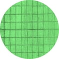 thumbnail image 1 of Ahgly Company Indoor Round Oriental Emerald Green Modern Area Rugs, 6' Round, 1 of 4