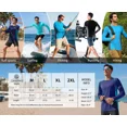 thumbnail image 5 of ANFERRY Men Swim Shirts Quick Dry UPF50+ Sun Protection Athletic Rash Guards Long Sleeve Color Block Swimwear, 5 of 8