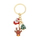 thumbnail image 2 of Llavero navideño, llavero de coche, accesorios para llaveros, bonitos dijes para monedero, Navidad con ciervos, 2 of 9