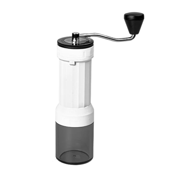 Molinillo de café manual portátil, molinillo de café manual, molinillo cónico profesional de mano, molinillo de café con manivela para viajes y oficina. blanco
