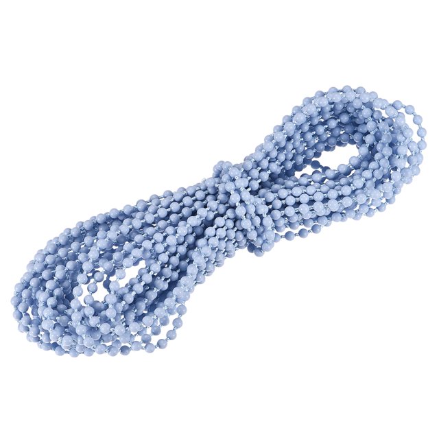 Uxcell Chaîne Perlée pour Stores à Rouleau 11 Yards, Cordon pour Pièces de Réparation de Fenêtre, Bleu