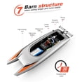 thumbnail image 4 of Control Remoto Twin Motor 2Ch Barco De Alta Velocidad Rc Racing Boats Juguete Al Aire Libre 2.4Ghz Scienceny FN003276-01, 4 of 5