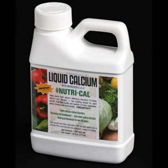 Nutri-Cal Liquid Calcium - Prevents Blossom End Rot, Enhances Fruit Quality - 16 Oz