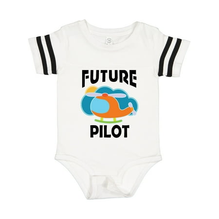 

Inktastic Future Pilot Helicopter Gift Baby Boy or Baby Girl Bodysuit