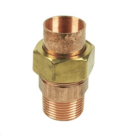 Libra Supply 1-1/4 Lead Free Copper Sweat Male Union C x M (Copper + Brass) Solder Joint, (click in for more size options)Copper Pressure Pipe Fitting Plumbing