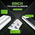 thumbnail image 2 of ONINE 6 Inch Chrome Running Boards Custom Fit 2019-2024 Dodge Ram 1500 New Body Crew Cab Aluminum Polished Side Step Nerf bar (Do Not Fit 2019-2023 Ram 1500 Classic), 2 of 7