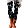thumbnail image 1 of Guardurnaity Leggings elásticos de poliéster con diseño de copos de nieve para celebrar la Navidad, ideales para Navidad y yoga. Prendas para la parte inferior del cuerpo XL, 1 of 6