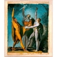 thumbnail image 2 of Henry Fuseli 20x23 Black Ornate Framed Double Matted Museum Art Print Titled: Sketch for “Oath on the Rutli,” Female Figure (Verso) (1779), 2 of 5